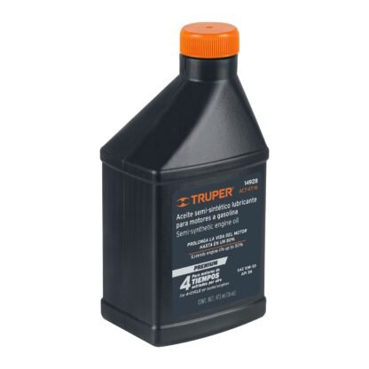 Aceite semi-sintético, motor 4 tiempos, 470ml (16oz), Truper ACT-4T-16