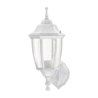 Arbotante tipo farol soportado blanco, lámpara no incluida ARB-100S