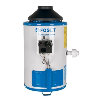 Calentador de paso 6L 1 servicio gas nat. piezo eléct., Fose CALE-6PA-N