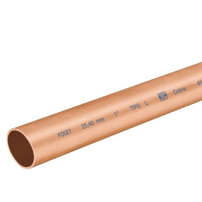 Tubo de 1' de cobre tipo 'L' , de 3 m, Foset CC-003L