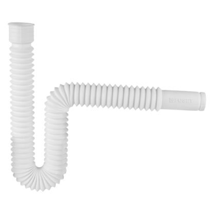 Céspol flexible p/lavabo y fregadero, polipropileno, blanco CE-232