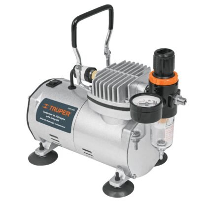 Compresor de diafragma para aerógrafo, 1/5 HP, 110 V, Truper COMP-AERO