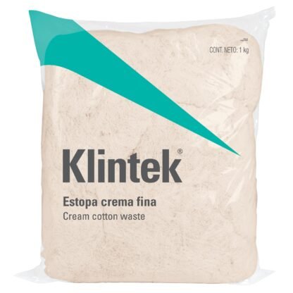 Bolsa de 1 kg de estopa color crema, Klintek ESTO-1C