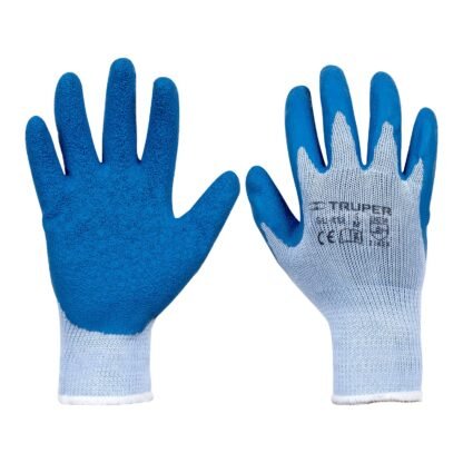 Guantes de poliéster recubiertos de latex, M, Truper GU-412